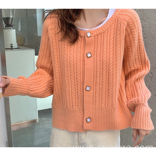 Women's Cardigan clothing new literary retro knit sweater Manufactory